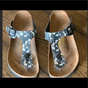 Birkenstock Papillio Gizeh Floral Thong Sandals 37